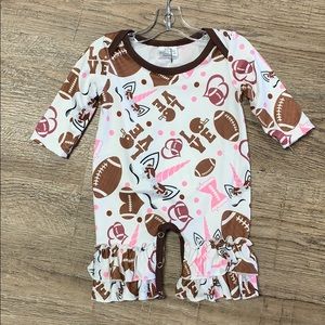 Unicorn football romper